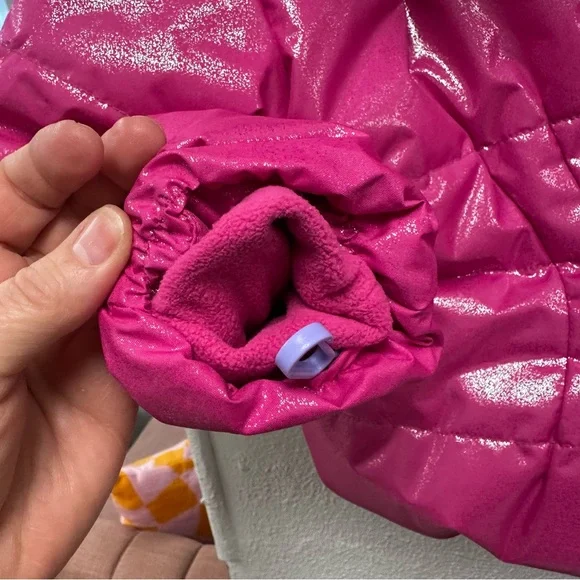 Obermeyer pink sparkle snow jacket